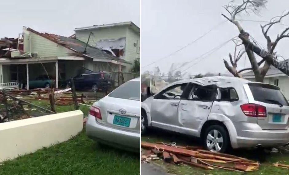 Huracán Dorian llegó a Bahamas y generó destrucción a su paso. (Foto: Captura)